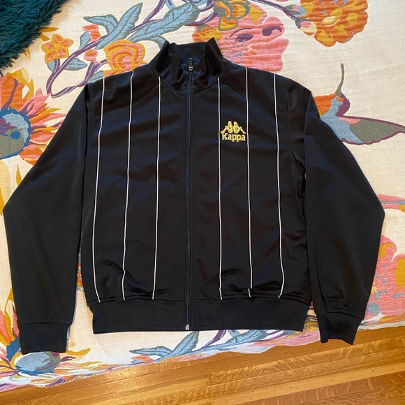 Vintage Kappa Jacket - Black & Gold - Men’s Size Small S - Picture 1 of 3